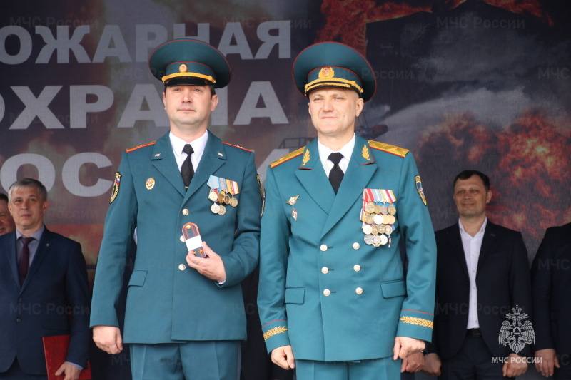 В Курской области наградили лучших пожарных